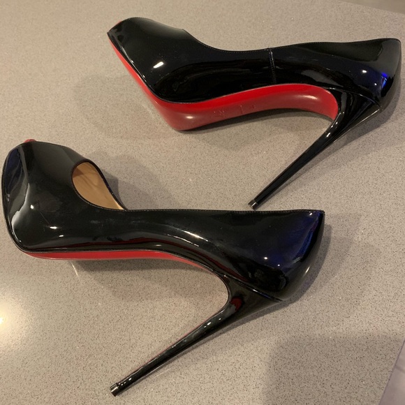 Like Christian Louboutin Peep Toe Stilettos - Picture 8 of 8